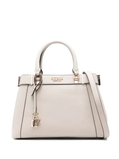 Guess Usa Logo-lettering Tote Bag In Neutrals