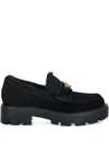 Guess Usa Logo Loafers In Black