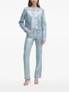 Guess Usa Logo-motif Bomber Jacket In Blue