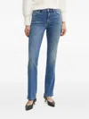 Guess Usa Logo-motif Jeans In Blue