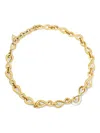 Guess Usa Logo Necklace In Gold