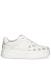 Guess Usa Logo-pattern Sneakers In White