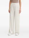 Guess Usa Logo-pattern Track Pants In Neutral