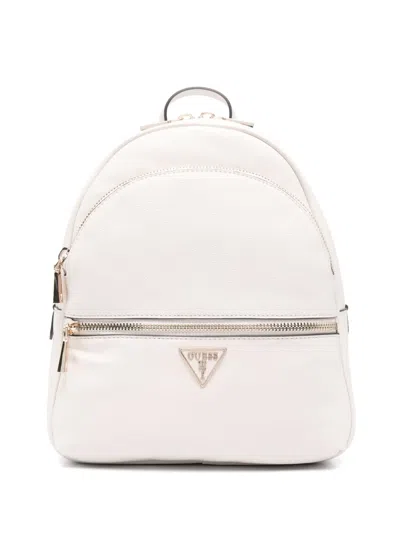 Guess Usa Logo-plaque Backpack In 中性色