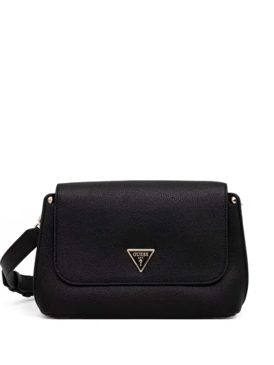 Guess Usa Logo-plaque Cross Body Bag In Black