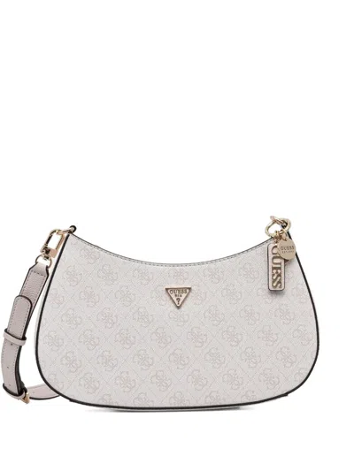 Guess Usa Logo-plaque Cross Body Bag In Neutral