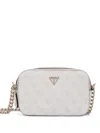 Guess Usa Logo-plaque Cross Body Bag In White