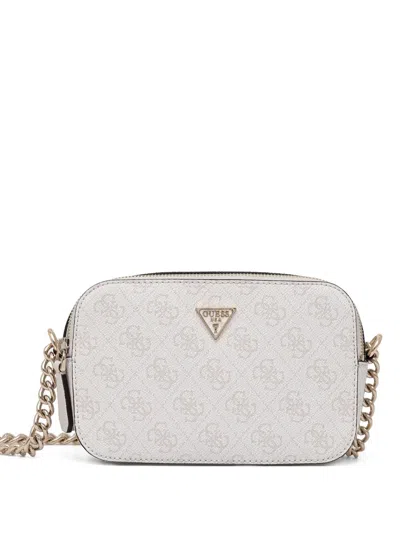 Guess Usa Logo-plaque Cross Body Bag In White