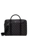 Guess Usa Logo-plaque Laptop Bag In Black
