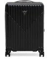 Guess Usa Logo-plaque Luggage In Black