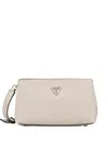 Guess Usa Logo-plaque Satchel Bag In Neutral