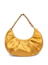 Guess Usa Logo-plaque Shoulder Bag In Yellow