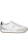 Guess Usa Logo-plaque Sneakers In White