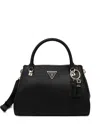 Guess Usa Logo-plaque Tote Bag In Black