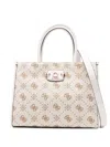 Guess Usa Logo-plaque Tote Bag In Neutral