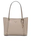 Guess Usa Logo-plaque Tote Bag In Neutral
