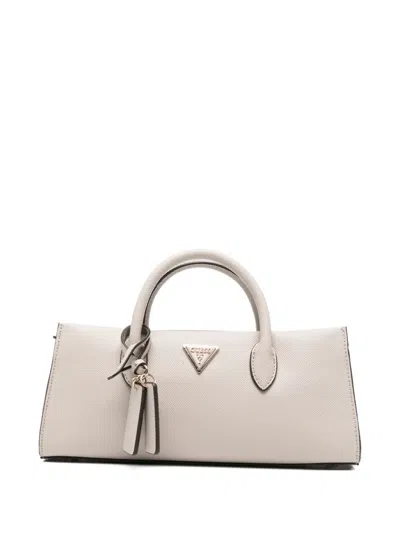 Guess Usa Logo-plaque Tote Bag In Neutral