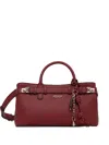 Guess Usa Logo-plaque Tote Bag In Red