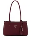 Guess Usa Logo-plaque Tote Bag In Red