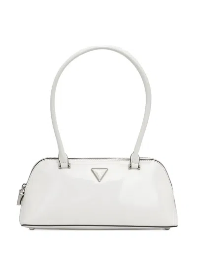Guess Usa Logo-plaque Tote Bag In White