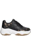 Guess Usa Logo-print Chunky Low-top Senakers In Black