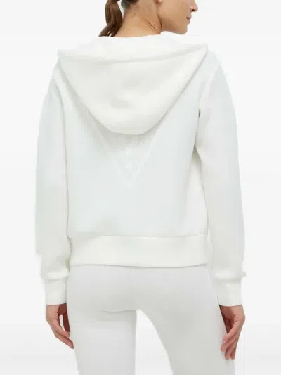 Guess Usa Logo-print Hoodie In White