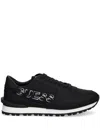 Guess Usa Logo-print Sneakers In Black