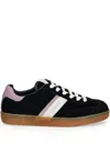 Guess Usa Logo-print Sneakers In Black