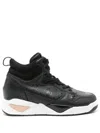 Guess Usa Logo-print Sneakers In Black