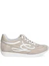 Guess Usa Logo-print Sneakers In Neutrals