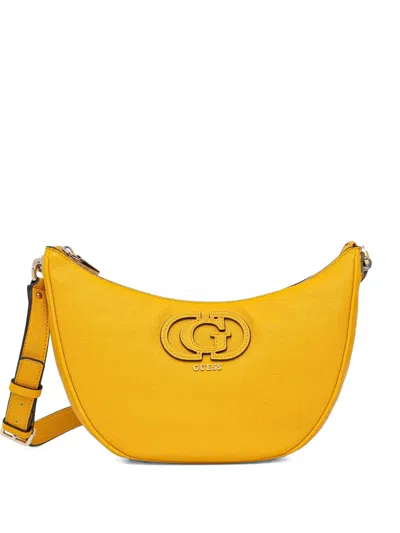 Guess Usa Logo Shoulder Bag In Yellow