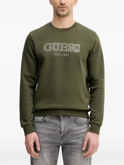 Guess Usa Logo Sweatshirt In Green