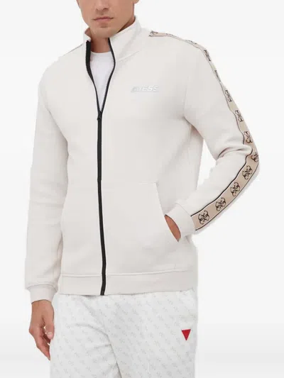 Guess Usa Logo Tape Sweatshirt In Neutral