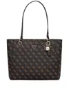 Guess Usa Noelle Logo-print Tote Bag In Black