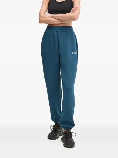 Guess Usa Logo Track Pants In Blue