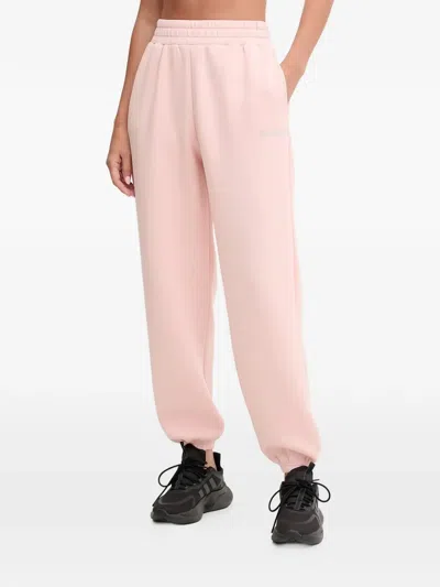 Guess Usa Logo Track Pants In Pink