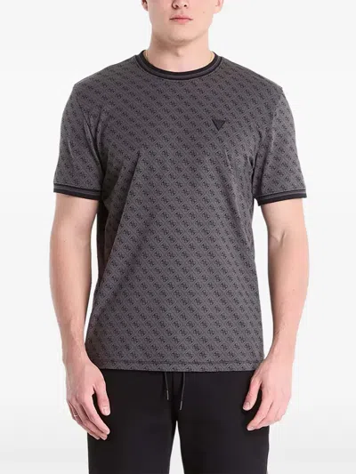 Guess Usa Logo T-shirt In Gray