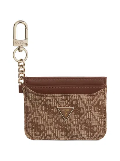 Guess Usa Logo Wallet In Brown