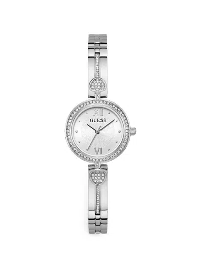 Guess Usa Logo-detail 27mm Watch In Red