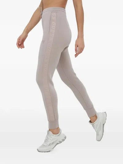 Guess Usa Logo-detail Track Pants In Gray