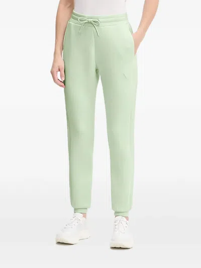 Guess Usa Logo-detail Track Pants In Green