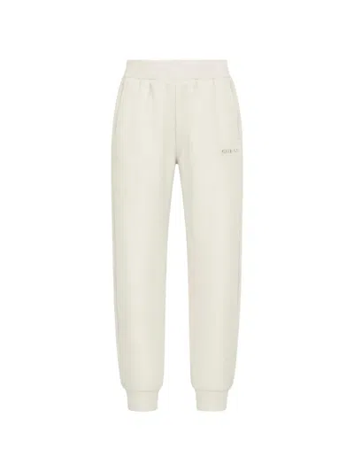 Guess Usa Logo-detail Track Pants In Neutral