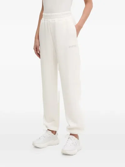 Guess Usa Logo-detail Track Pants In White
