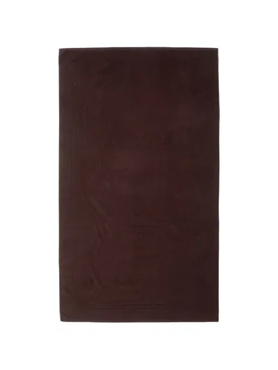 Guess Usa Logo-embossed Beach Towel In Brown