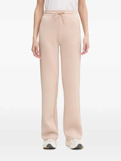 Guess Usa Logo-embossed Track Pants In Neutral