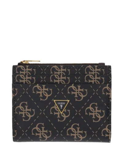 Guess Usa Logo-pattern Wallet In Multi