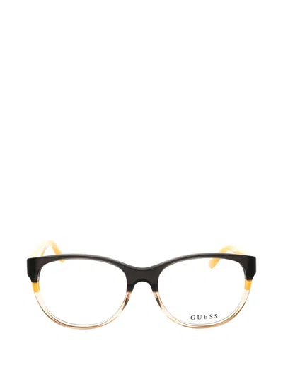 Guess Usa Logo-plaque Glasses In Multi