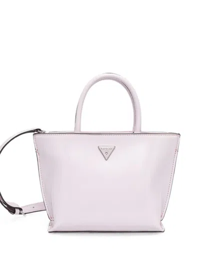 Guess Usa Logo-plaque Tote Bag In Pink