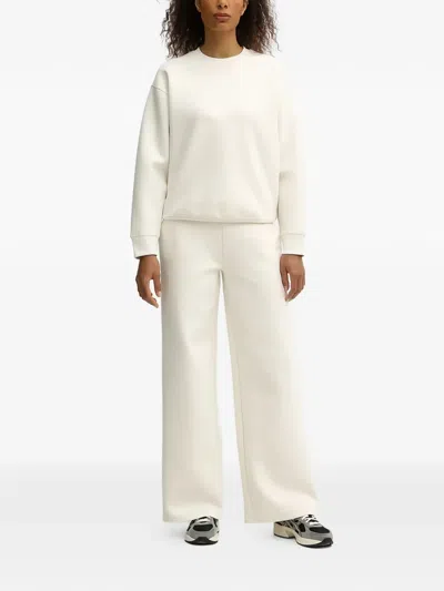 Guess Usa Logo-plaque Track Pants In Neutral
