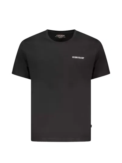 Guess Usa Logo-print Cotton T-shirt In Black
